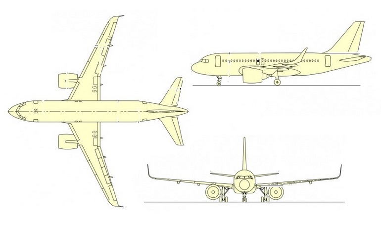 AIRBUS A-319neo AIRBUS ACJ-319neo A19N 3D view