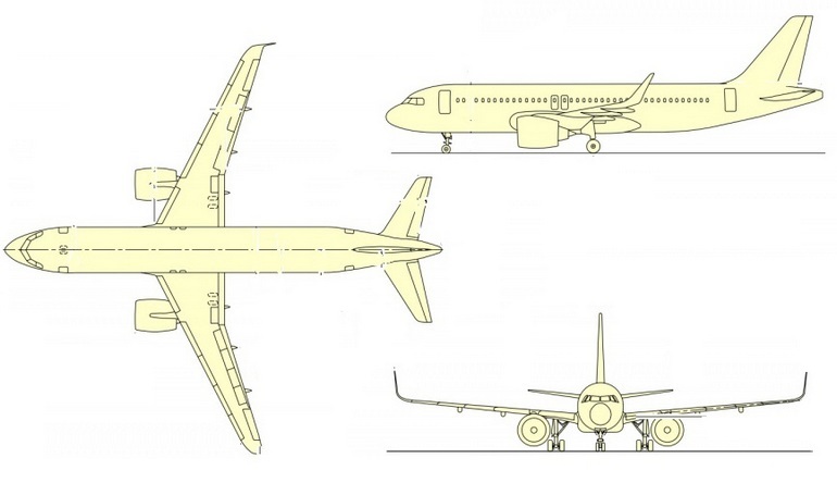 AIRBUS A-320neo AIRBUS ACJ-320neo A20N 3D view