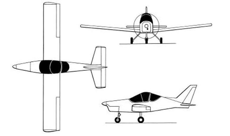 AEROPRACT A-21 Solo A21 3D view