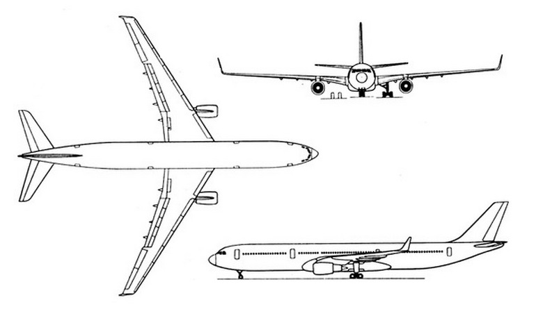 AIRBUS A-330-800 AIRBUS ACJ-330-800 A338 3D view