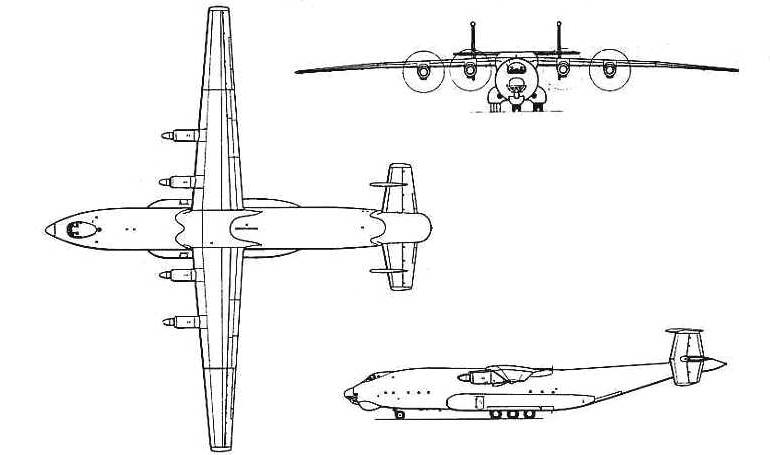 ANTONOV An-22 Antheus AN22 3D view