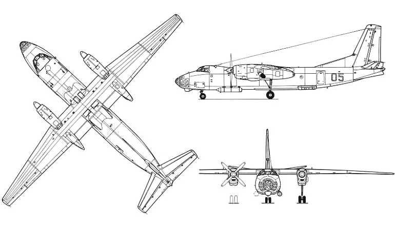 ANTONOV An-30 AN30 3D view