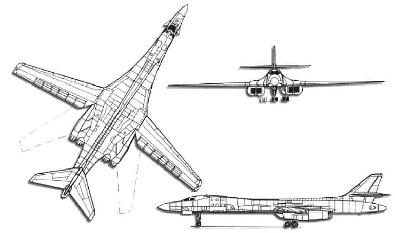 ROCKWELL B-1 Lancer B1 3D view