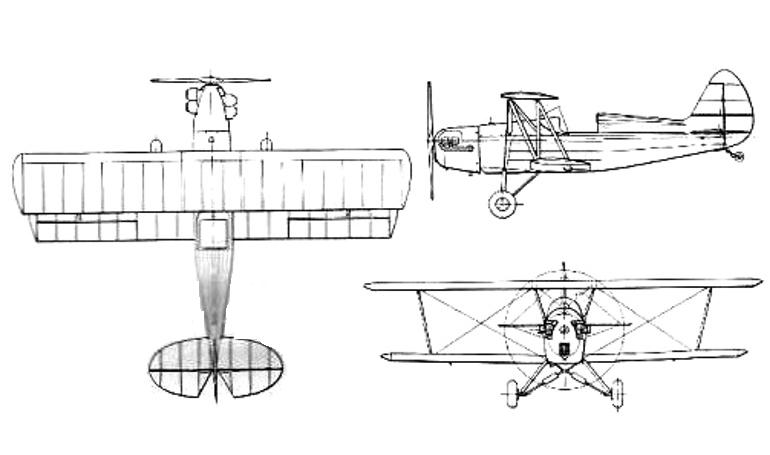 EAA Biplane BIPL 3D view
