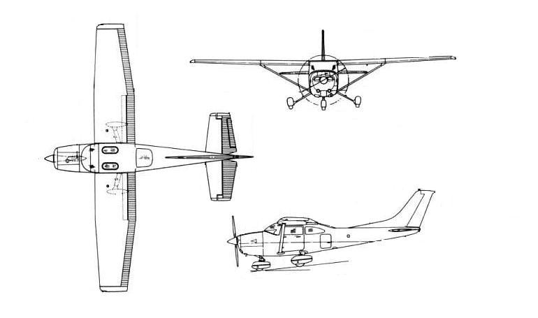 CESSNA TR182 Turbo Skylane RG C82T 3D view