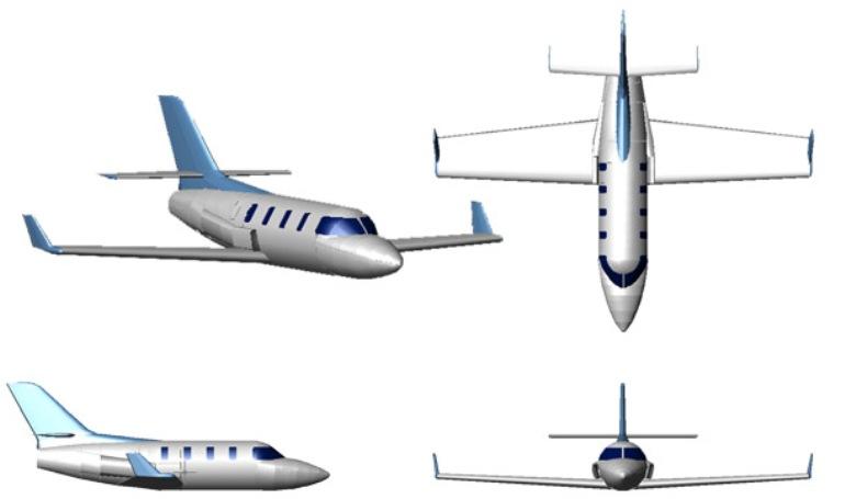 AEROCOMP CA-J Comp Air Jet COMP AIR CA-J Comp Air Jet CAJ 3D view