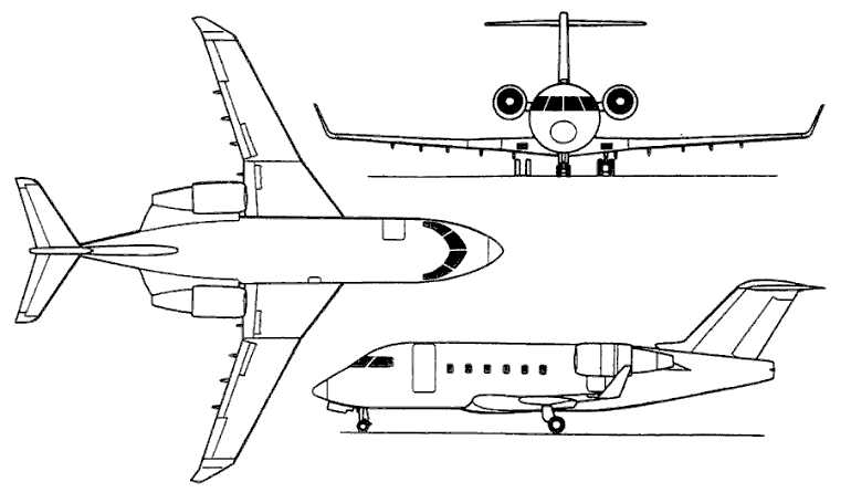 CANADAIR CL-600 Regional Jet CRJ-100 CANADAIR CL-600 Regional Jet RJ-100 CRJ1 3D view