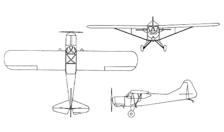 AUSTER D-5 BEAGLE D-5 BEAGLE D-5 Husky BEAGLE-AUSTER D-5 OGMA D-5 D5 3D view
