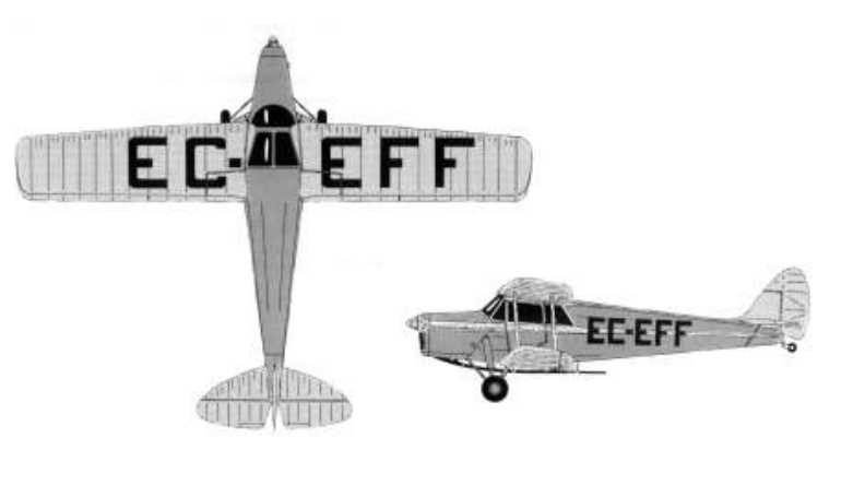 DE HAVILLAND DH-87 Hornet Moth DH87 3D view