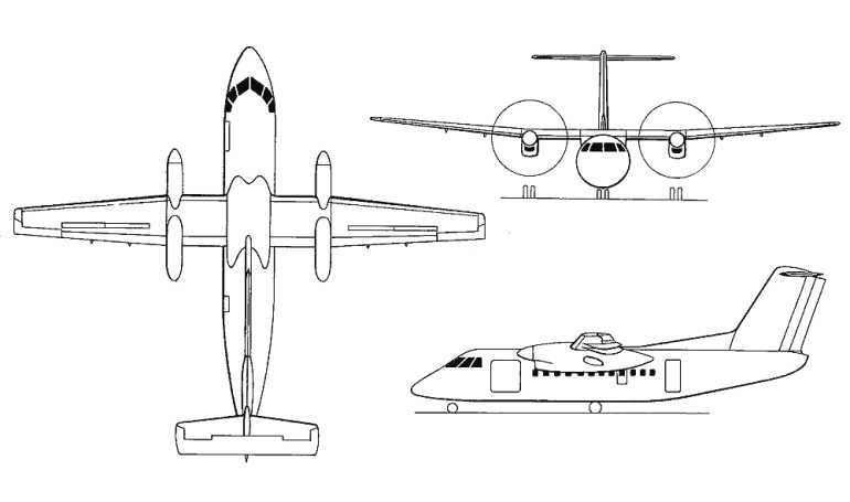 DE HAVILLAND CANADA DHC-8-200 Dash 8 DH8B 3D view
