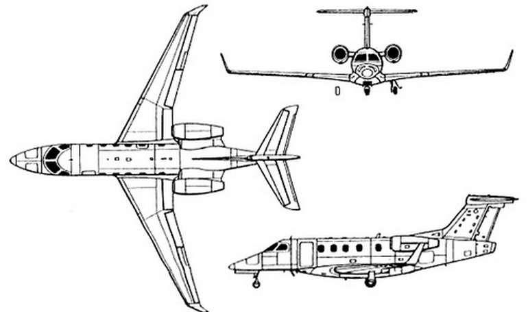 EMBRAER EMB-505 Phenom 300 E55P 3D view