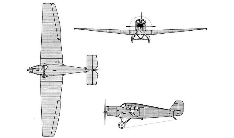 JUNKERS F-13 Replica RIMOWA F-13 Replica F13 3D view