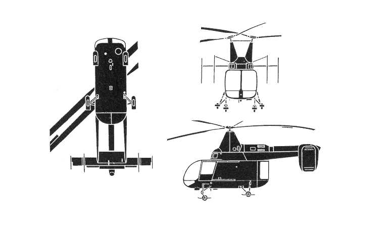 KAMAN HH-43B Huskie KAMAN HH-43F Huskie KAMAN K-600-3 Huskie KAMAN K-600-5 Huskie H43B 3D view