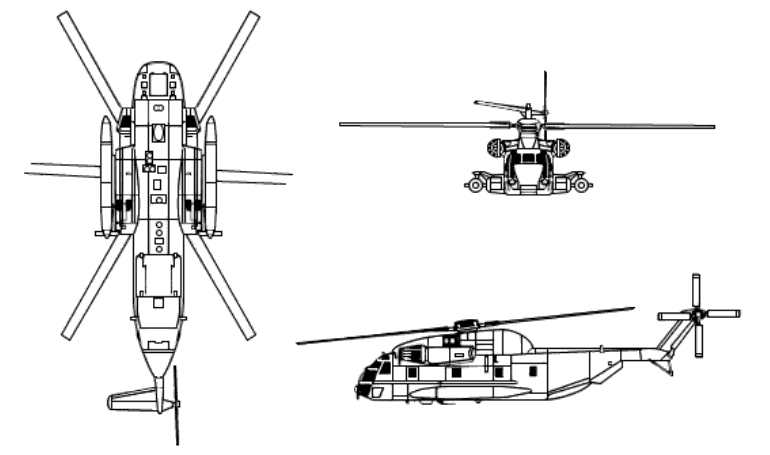 SIKORSKY CH-53E Super Stallion SIKORSKY MH-53E Sea Dragon SIKORSKY S-80 SIKORSKY CH-53K King Stallion H53S 3D view