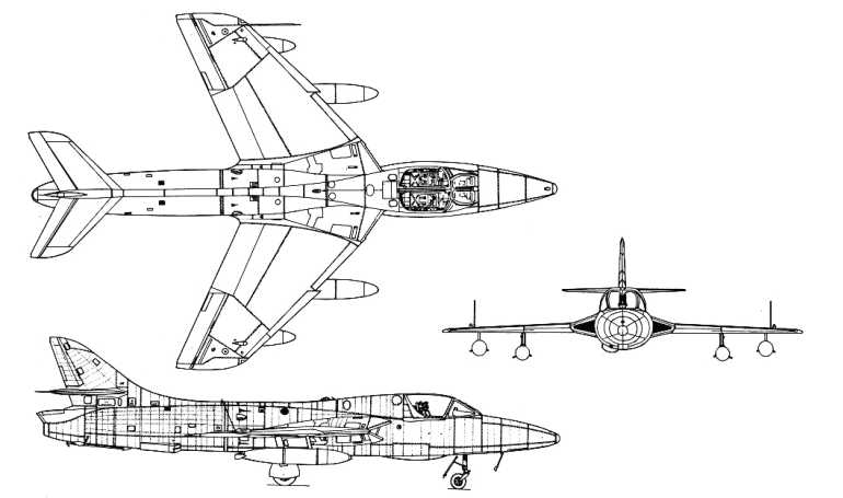 HAWKER Hunter HUNT 3D view