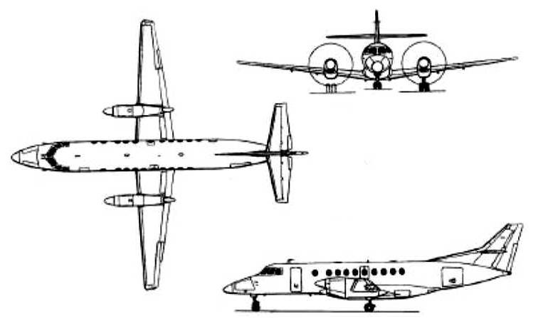 BRITISH AEROSPACE BAe-3200 Jetstream Super 31 JETSTREAM BAe-3200 Jetstream Super 31 JS32 3D view