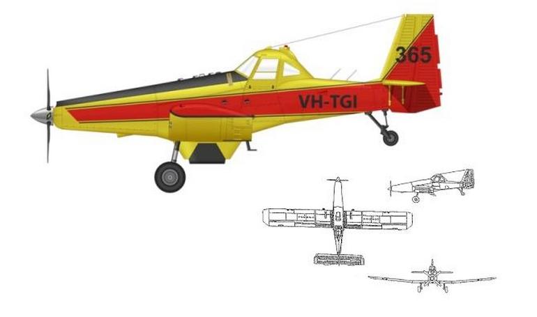 MELEX T-45 Turbine Dromader PZL-MIELEC M-18 Turbine Dromader M18T 3D view