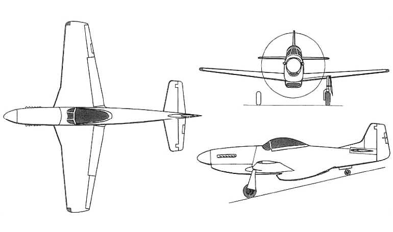 BOEVE P-51 Mustang JURCA MJ-7 Gnatsum MJ7 3D view