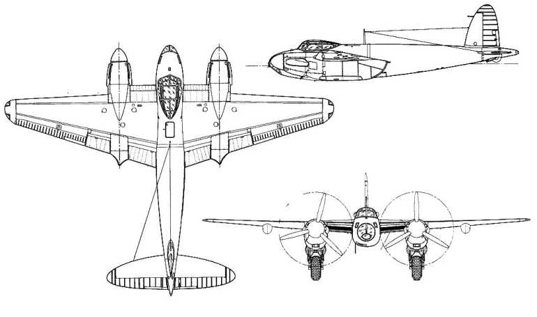 DE HAVILLAND DH-98 Mosquito MOSQ 3D view