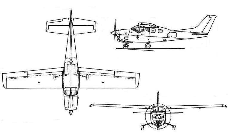AVIONES COLOMBIA P210 CESSNA P210 Pressurized Centurion RILEY Rocket P210 RILEY Super P210 P210 3D view