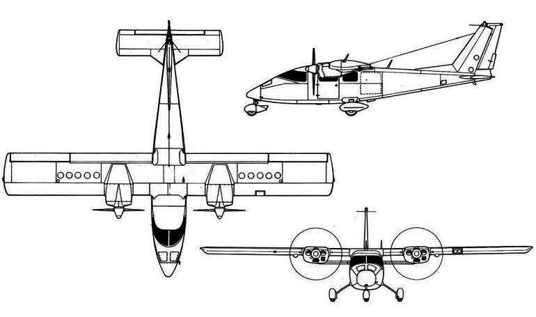PARTENAVIA AP-68TP-300 Spartacus P68T 3D view