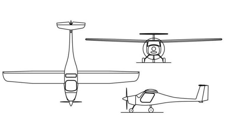 PIPISTREL Alpha Trainer PIAT 3D view