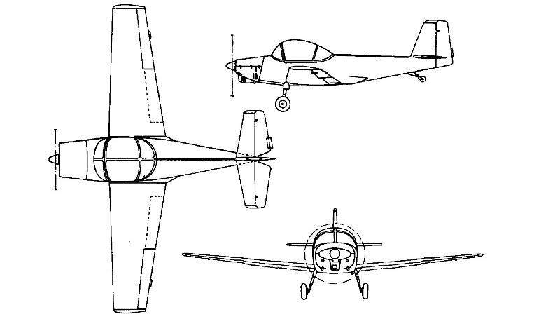 PZL-OKECIE PZL-102 Kos PZ02 3D view