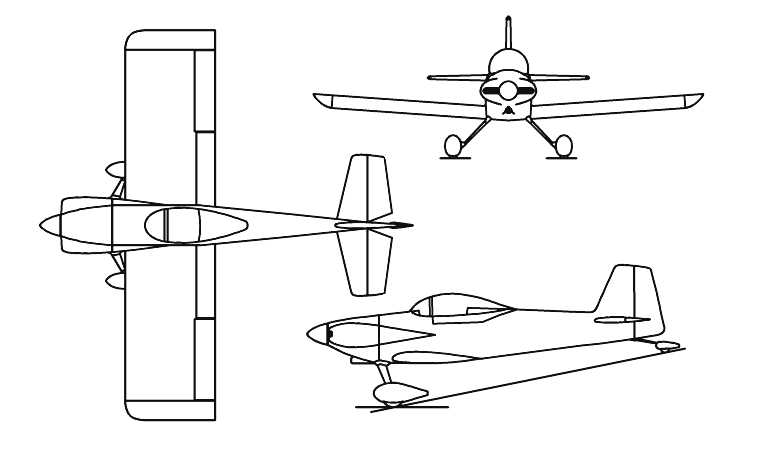 VAN'S RV-3 RV3 3D view