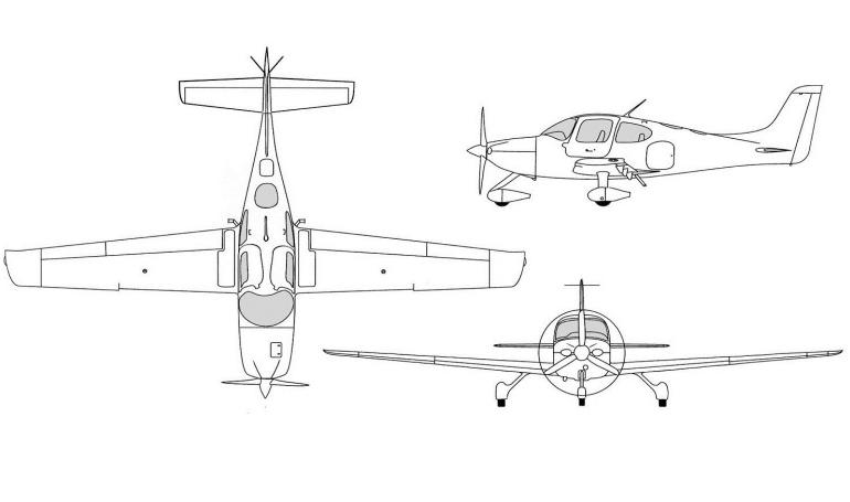CIRRUS SR-22 SR22 3D view